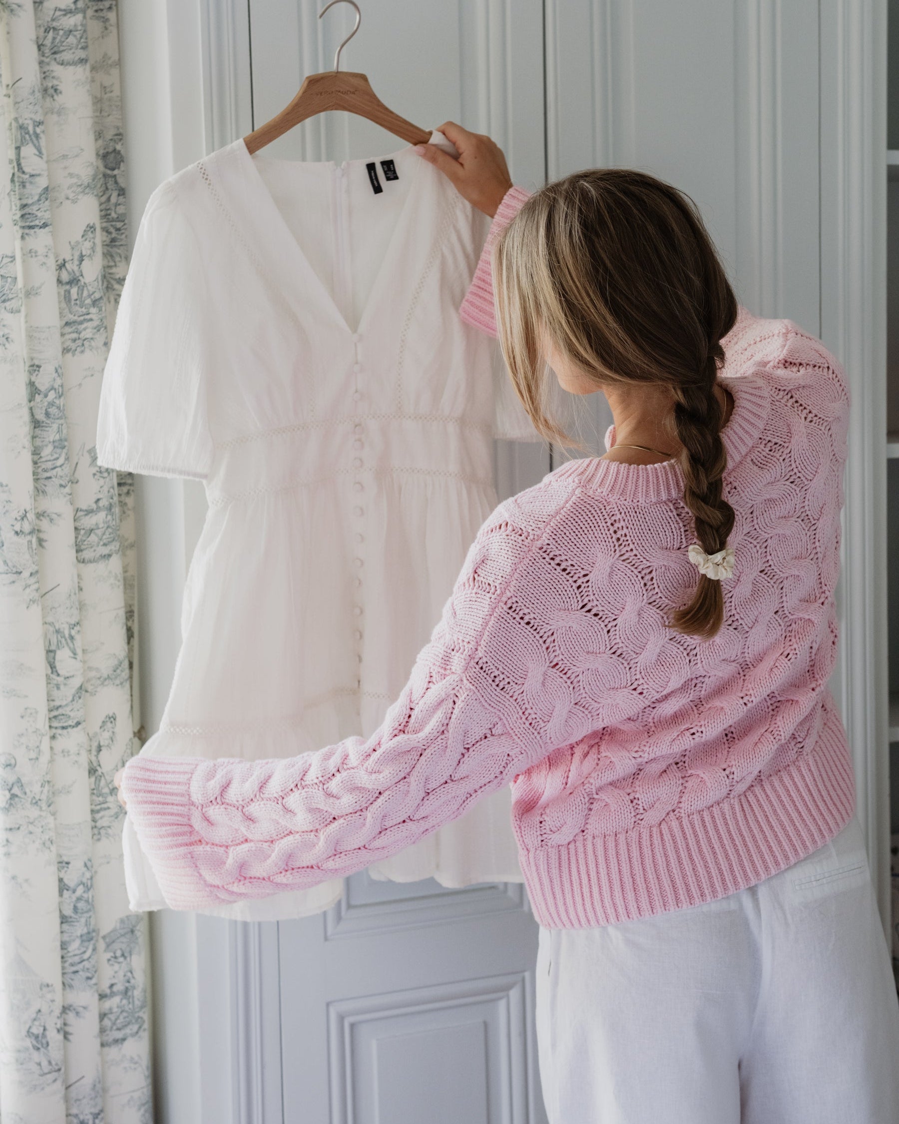 VMSVEA Knit Cardigan - Roseate Spoonbill